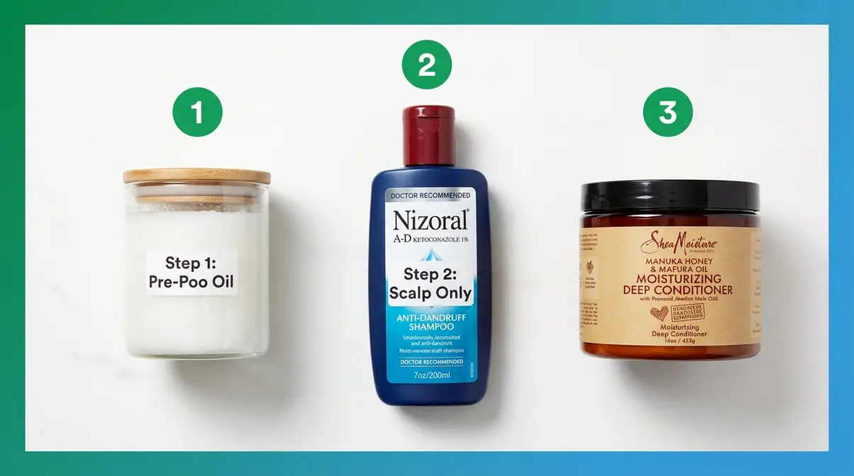 Three-step protocol for using Nizoral medicated shampoo safely on 4C hair