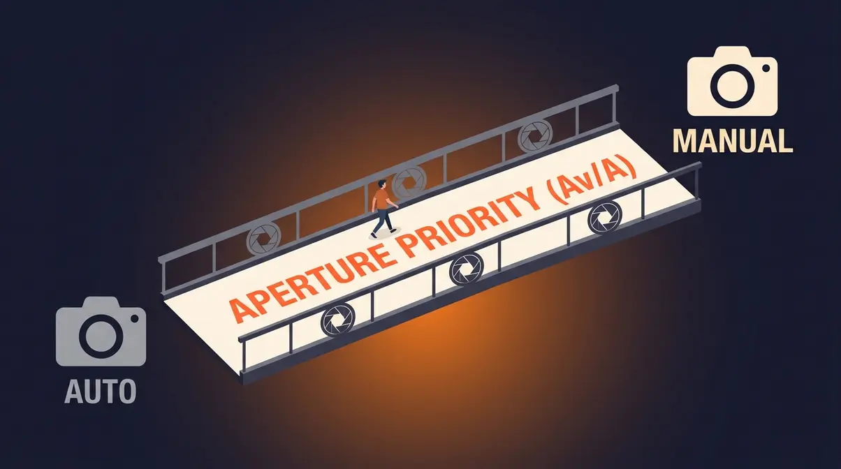 Aperture Priority as the Semi-Auto Bridge path from Auto mode to Manual mode for beginner photographers
