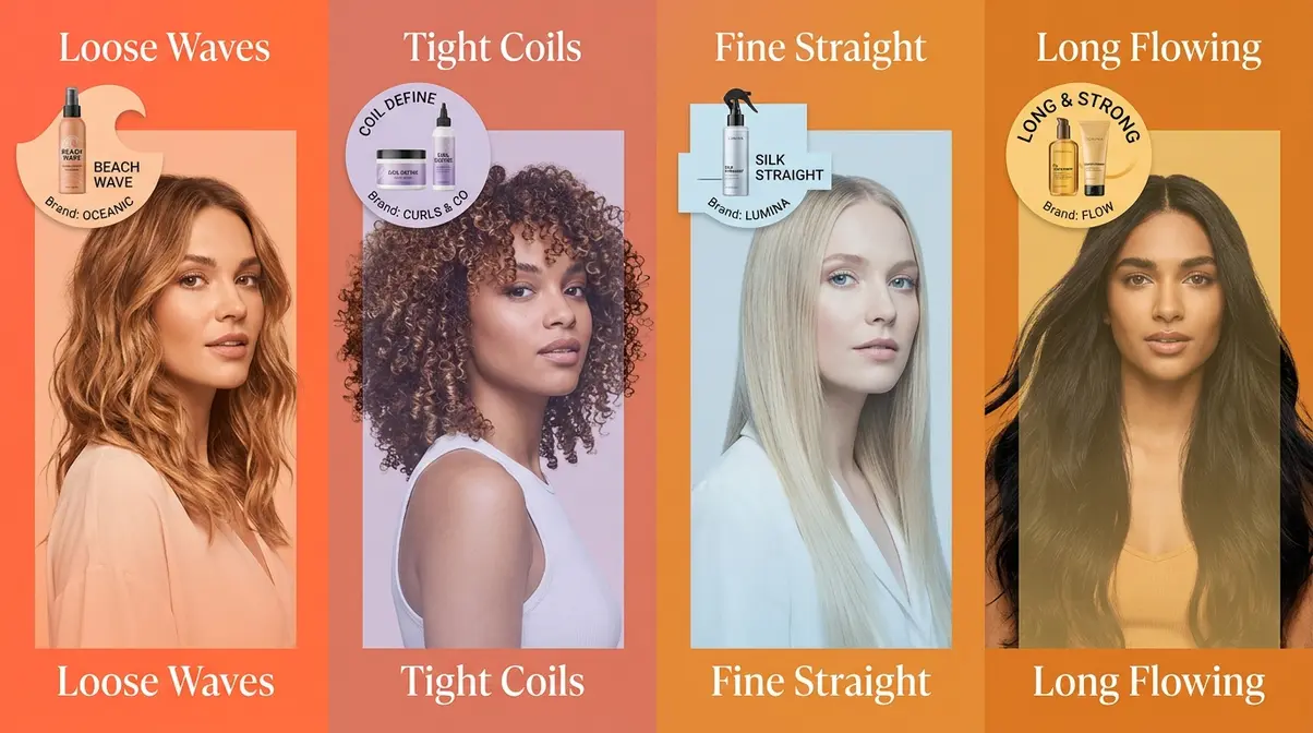 Best hair care brands for different hair types including curly wavy fine and long hair