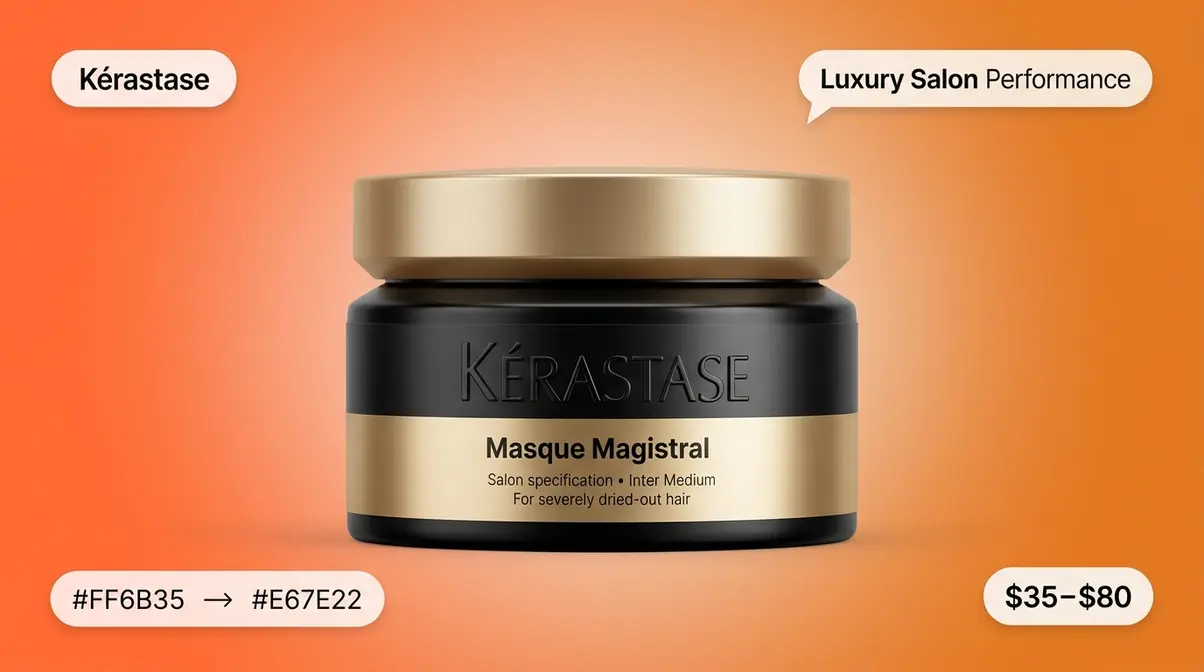 Kérastase Masque Magistral luxury hair treatment jar with gold packaging