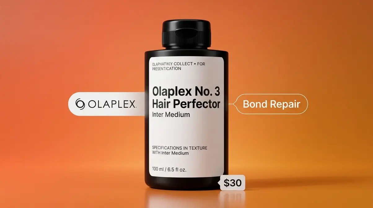 Olaplex No. 3 Hair Perfector bond repair treatment bottle product showcase