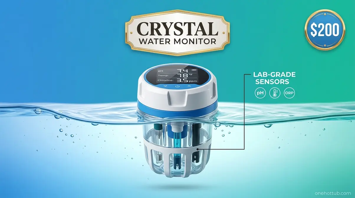 Best Hot Tub Chemical Monitoring System: 7 Top Picks 3 Crystal Water Monitor with lab-grade ORP and pH sensors for hot tubs