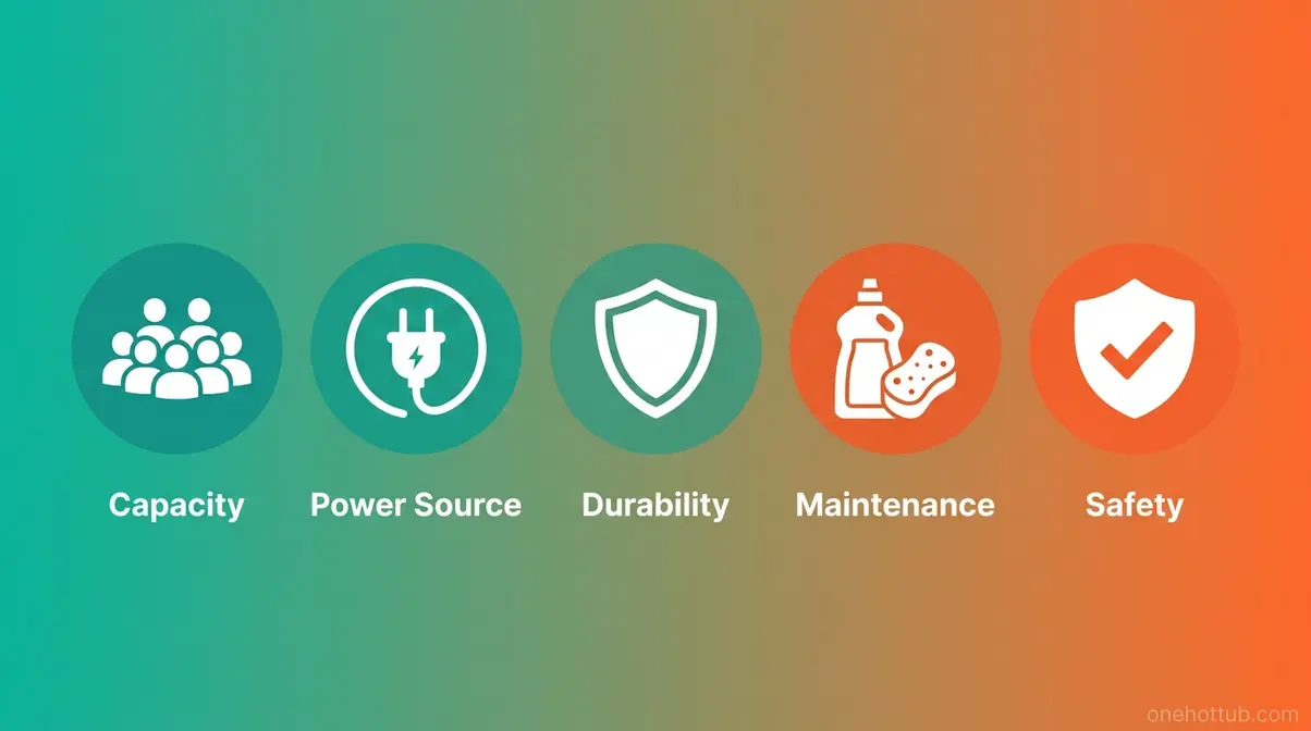 Best Hot Tub for Airbnb Rental: 10 Picks for 2026 21 Five-point rental-ready checklist for choosing an Airbnb hot tub covering capacity, power, durability, maintenance, and safety