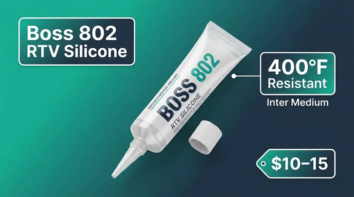 Best Hot Tub Sealant 2026: Top 5 Picks for Every Leak 4 Boss 802 RTV silicone sealant tube — best spa-grade paste sealant for hot tub jet leaks