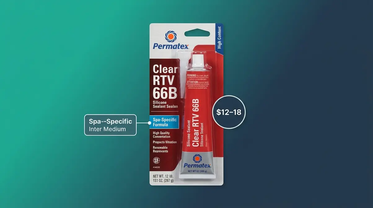 Best Hot Tub Sealant 2026: Top 5 Picks for Every Leak 2 Permatex Clear RTV 66B spa-specific silicone sealant tube for hot tub repairs
