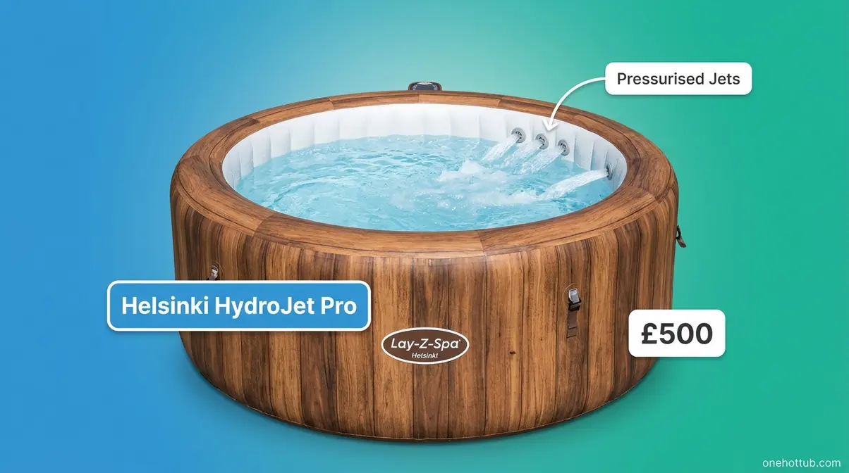 Lay-Z-Spa Helsinki HydroJet Pro inflatable hot tub with pressurised water jets