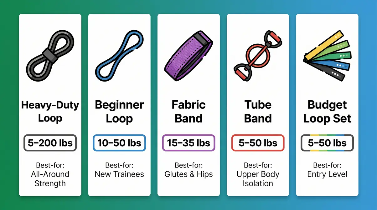Top resistance band picks for strength training overview graphic