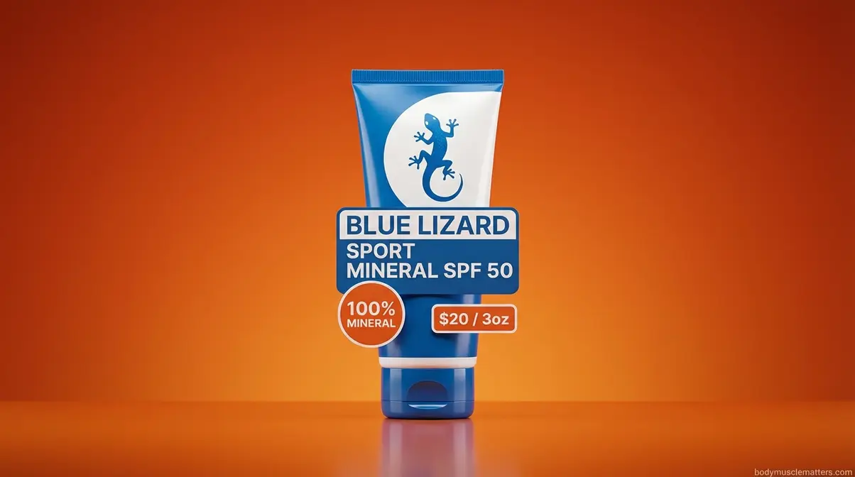 Blue Lizard Sport Mineral SPF 50 sunscreen bottle best pick for rosacea and eczema skin