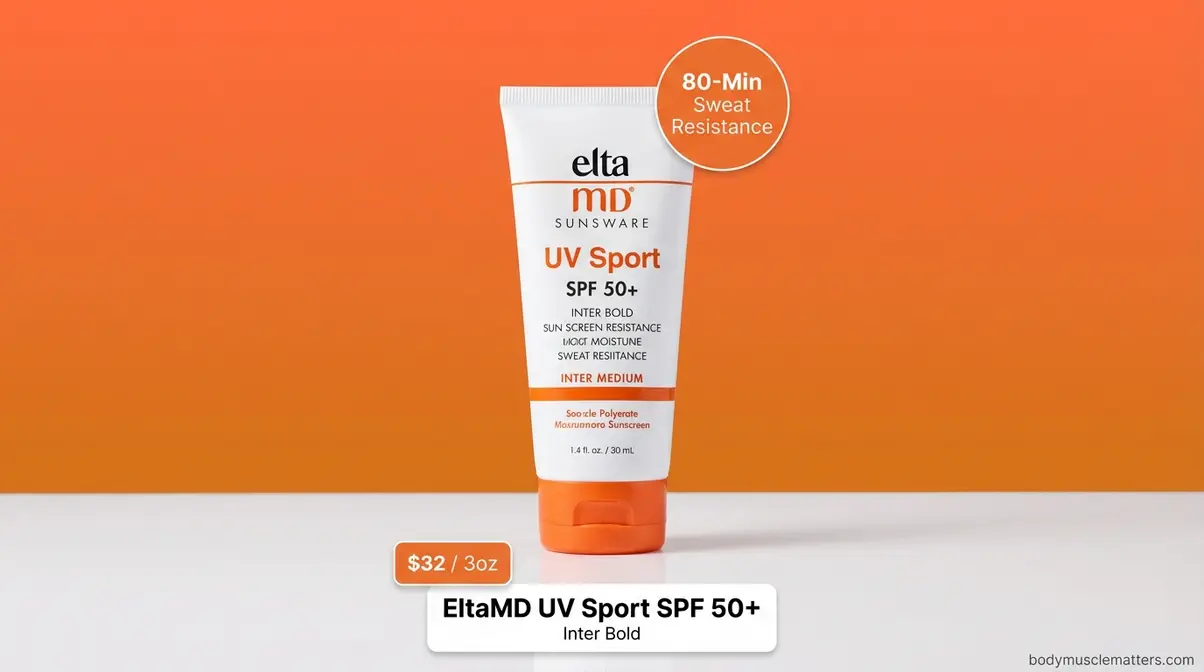 EltaMD UV Sport SPF 50 plus sunscreen tube best overall pick for outdoor athletes