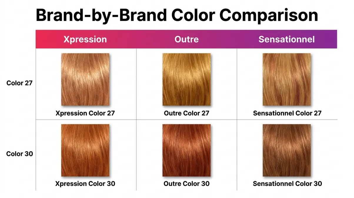 Braiding Hair Color Chart: Complete Guide to Every Shade