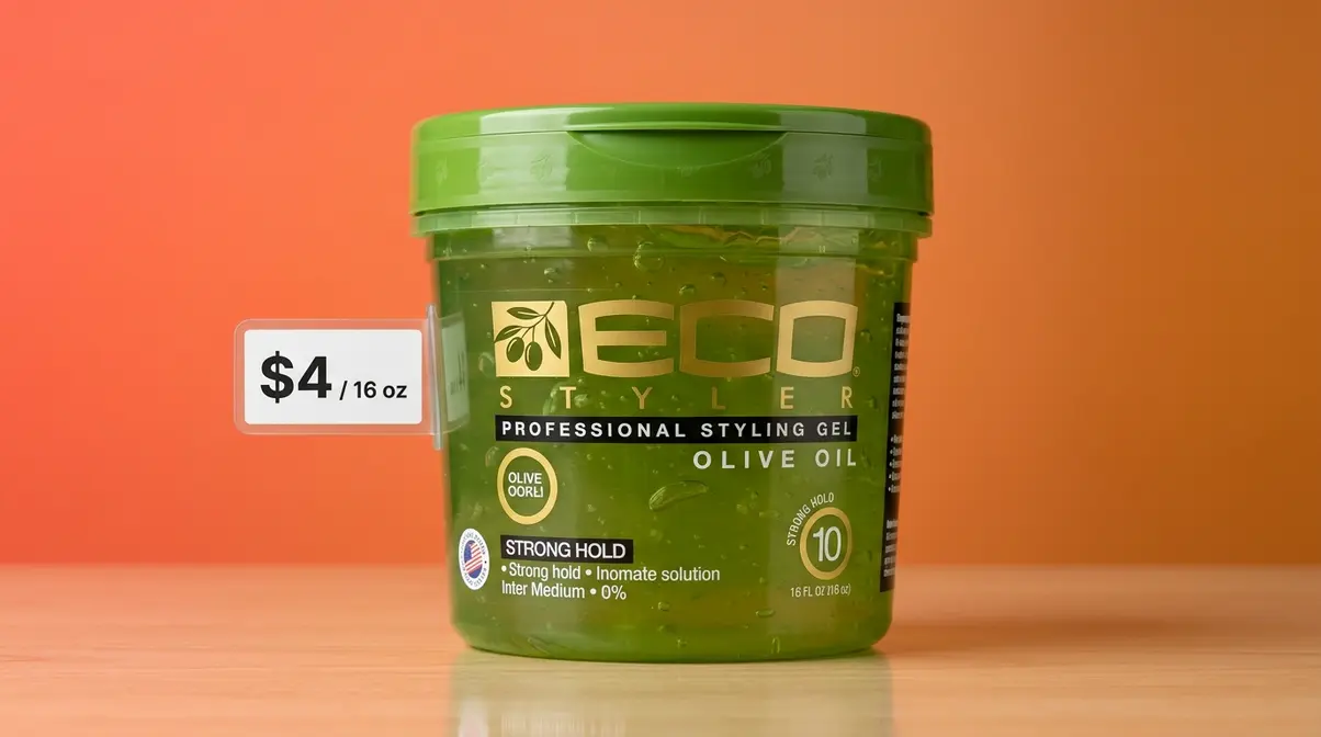Eco Styler Olive Oil Styling Gel tub, best budget curly hair product for men under five dollars