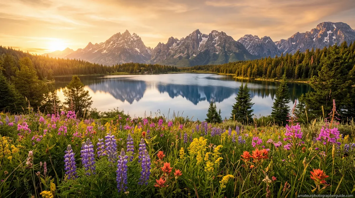 Landscape photograph demonstrating deep depth of field with front-to-back sharpness
