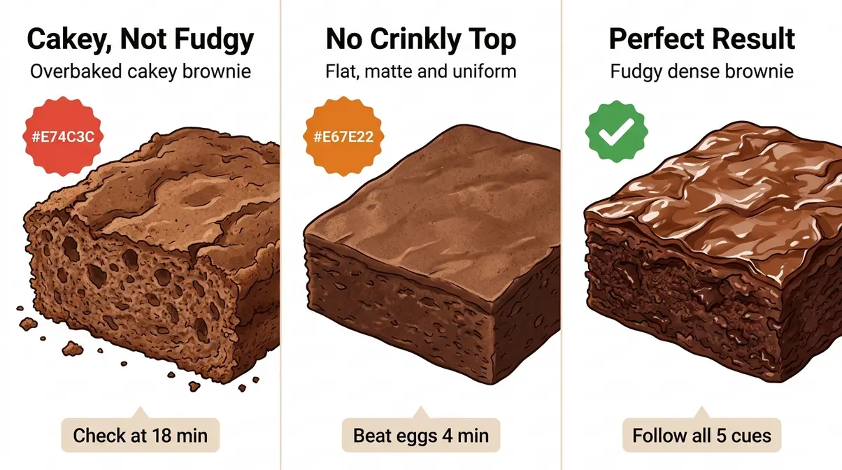 Felix Brownie Recipe: Fudgy, Crinkly-Topped Sunshine Method 5 Felix brownie recipe troubleshooting guide showing cakey brownies versus fudgy perfect result comparison