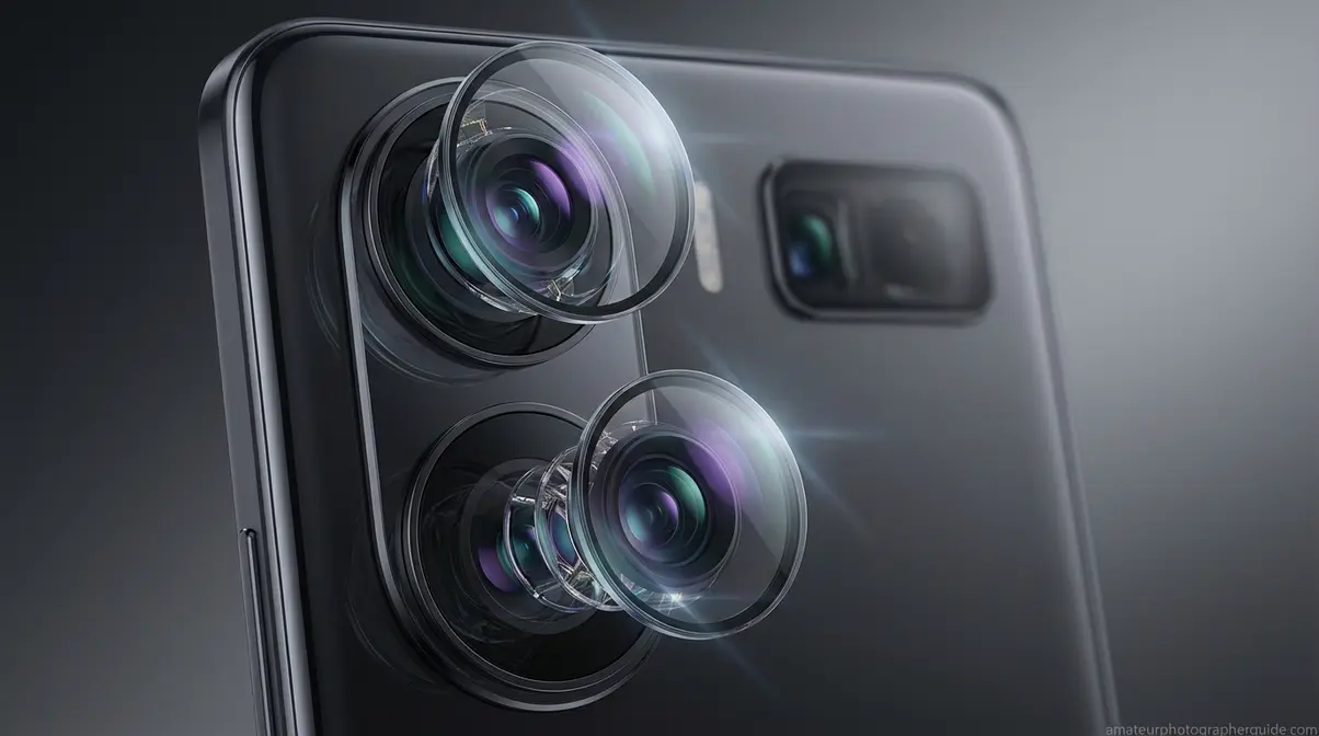 Honor Magic 8 Pro 50MP main sensor and 50MP ultrawide lens close-up macro detail