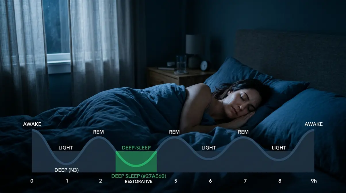 Person sleeping deeply representing sleep as a critical variable for muscle recovery and protein synthesis during muscle building