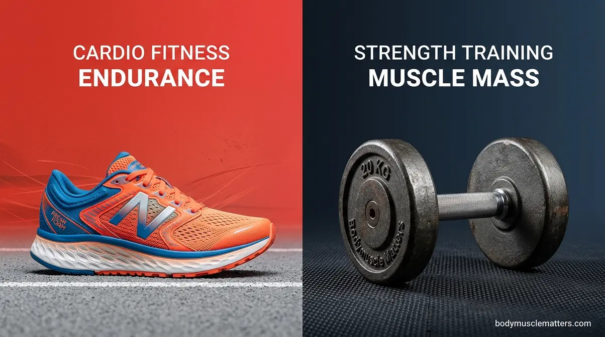 Contrast between cardiovascular fitness and muscle strength retention during a gym break