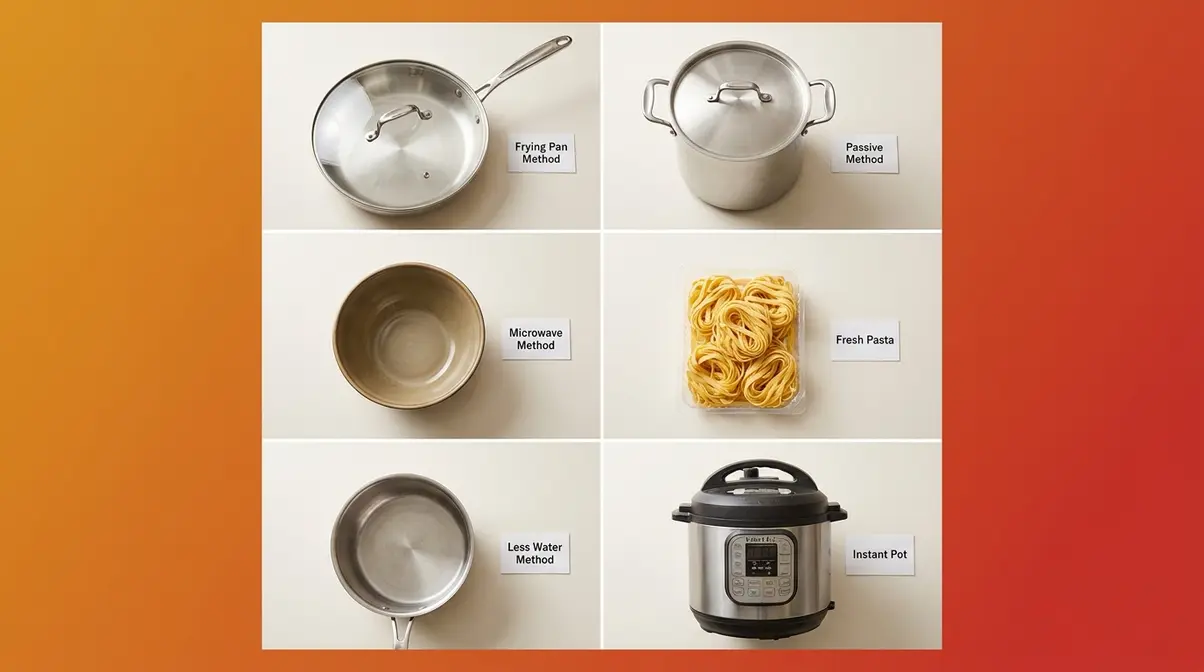 How To Cook Pasta Quickly: 6 Speed Methods Ranked 2 Equipment layout for the 6 fastest ways to cook pasta quickly