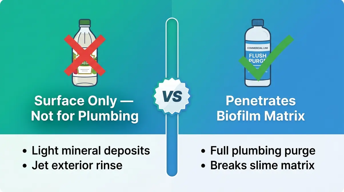 How to Get Rid of Biofilm in Hot Tub: 7-Step Guide 6 Comparison of white vinegar versus commercial line flush product for hot tub biofilm removal