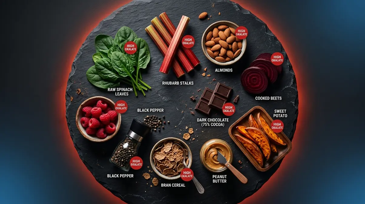 Low Oxalate Meals For Kidney Health: 25 Expert Picks 10 Ten highest-oxalate foods to avoid for kidney health including spinach almonds beets dark chocolate and sweet potatoes
