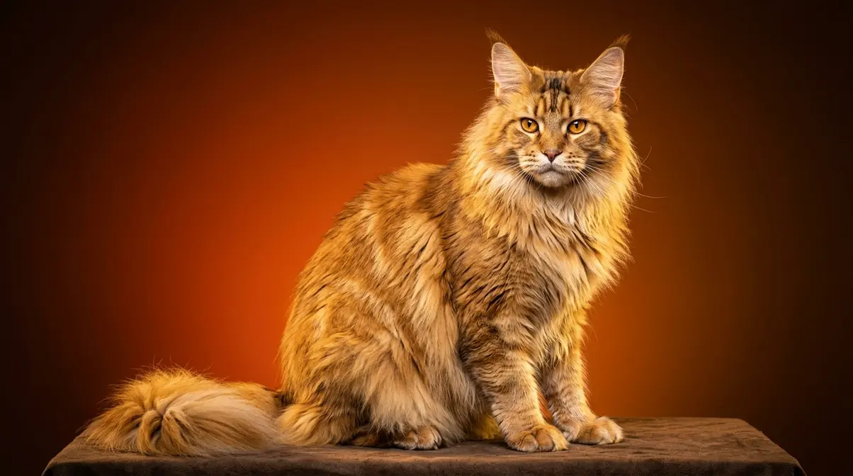 Chinchilla gold Maine Coon — one of the rarest Maine Coon colour variations