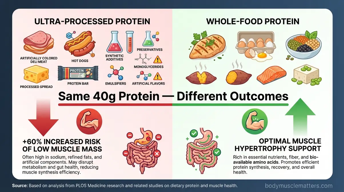 Comparison of ultra-processed versus whole-food protein sources and their impact on muscle building in UK meal delivery services