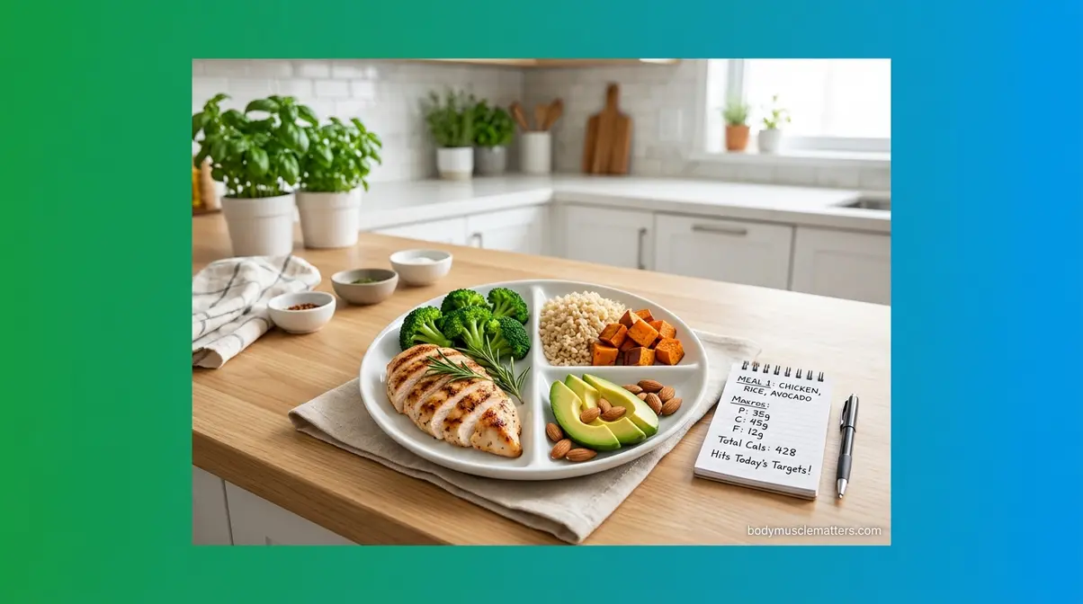 Balanced plate representing the IIFYM philosophy of flexible dieting