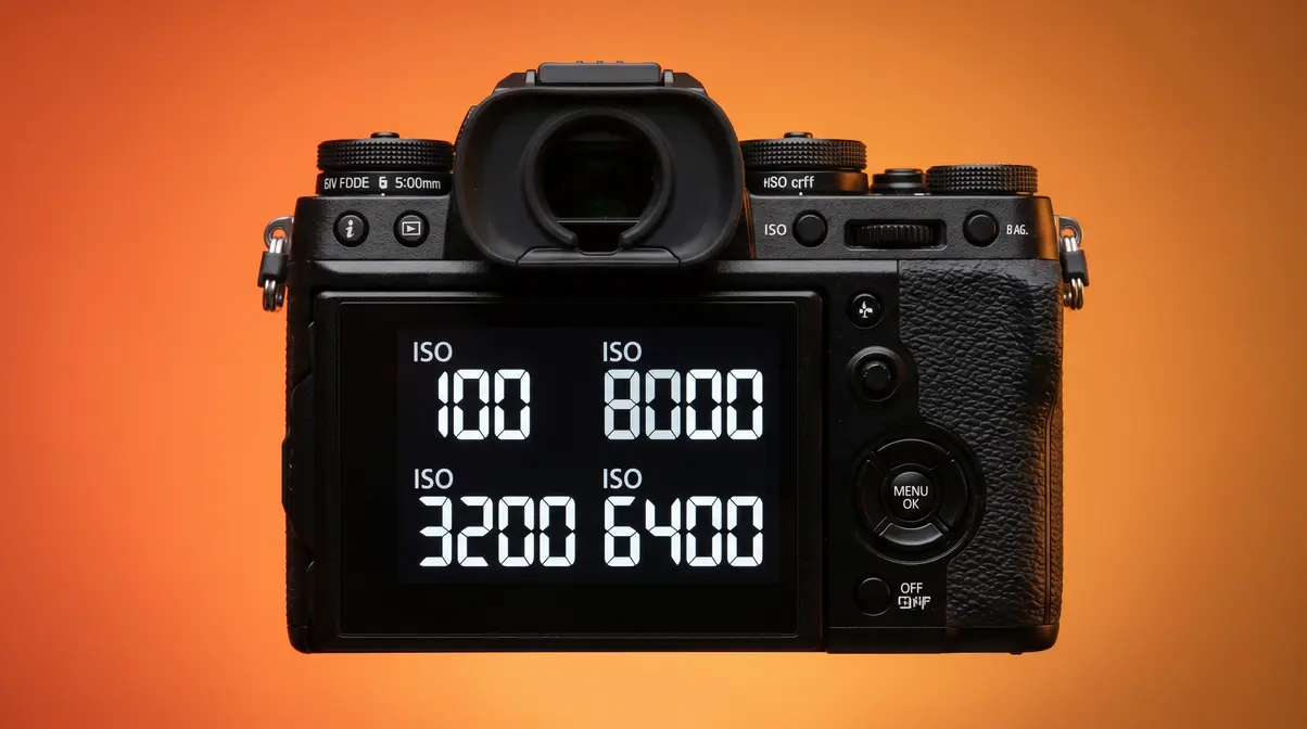 ISO photography camera dial settings from ISO 100 to 6400 explained for beginners